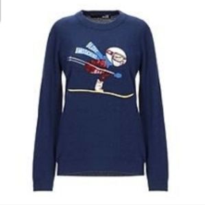 MOSCHINO - Navy Ski Sweater